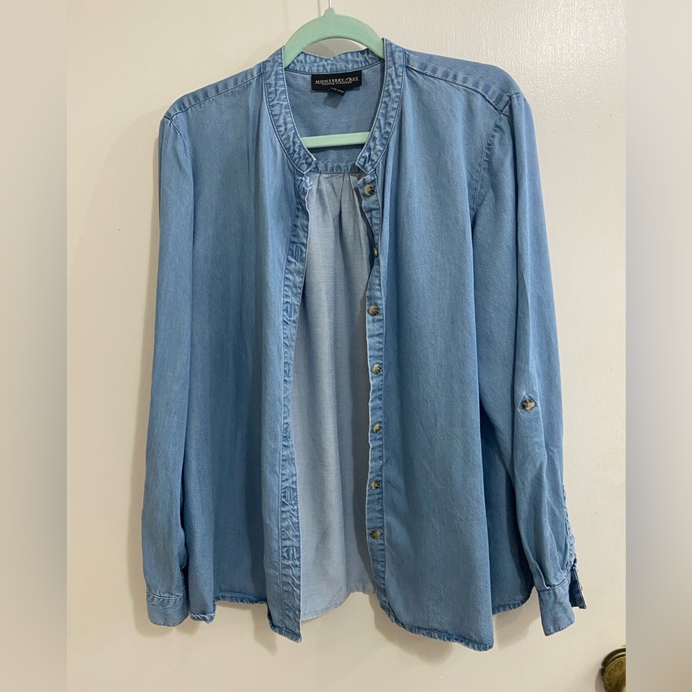 Denim Button-Up Shirt size PL